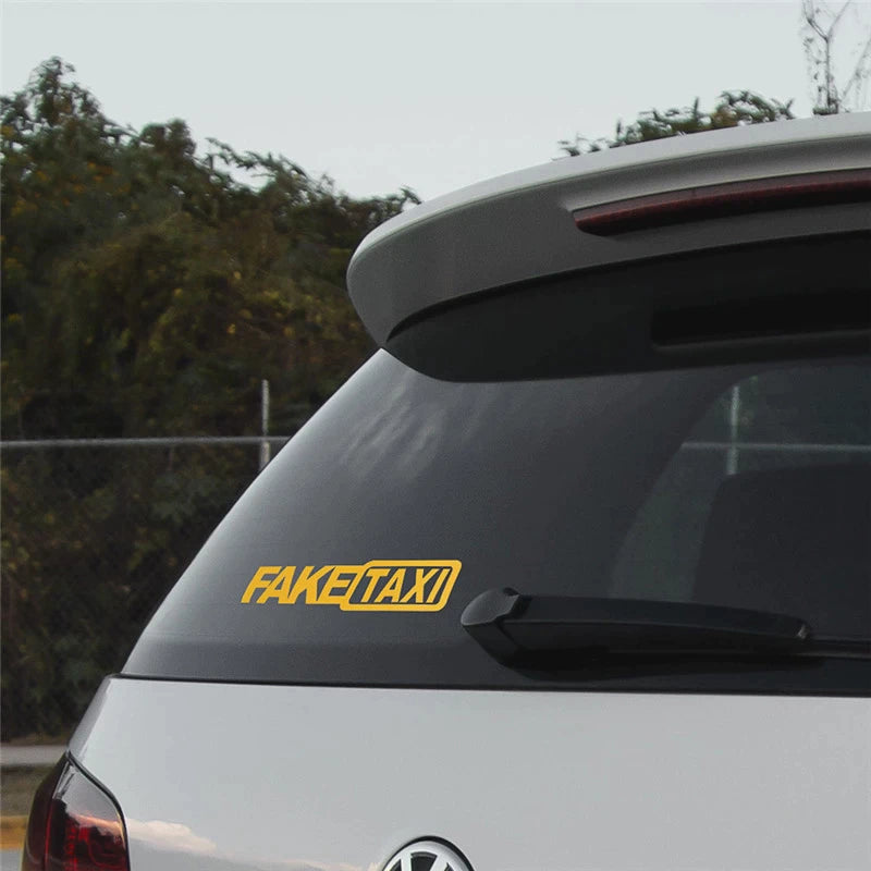 Fake taxi sticker