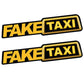 Fake taxi sticker