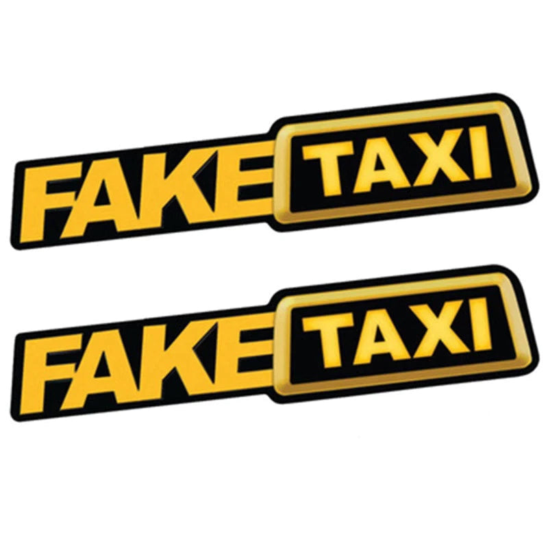 Fake taxi sticker